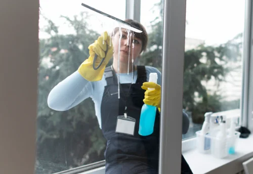 Nettoyage de vitres intérieures et extérieures à la Tour-Saint-Gelin